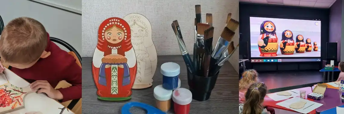 роспись матрешек