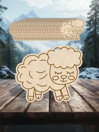 Заготовки "Овечка слип", 30шт