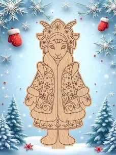 Заготовки Коза-Снегурочка-2 Заготовки Коза-Снегурочка-2